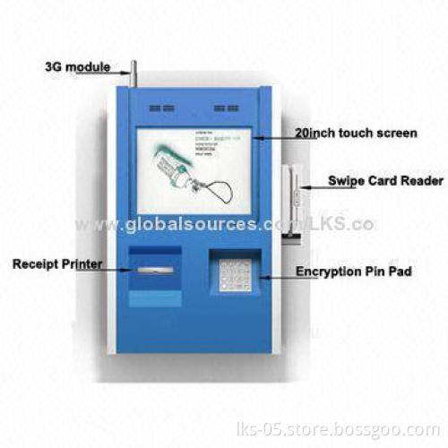 Restaurant Wall Mounted Wi-Fi Self-service Kiosk with Card Reader, Easy of Operating